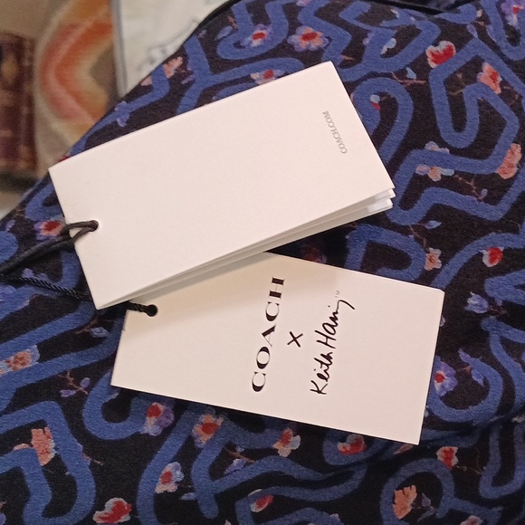 Coach X New York reversible satin varsity jacket. NWT❤️❤️❤️❤️keith Haring - Picture 4 of 11